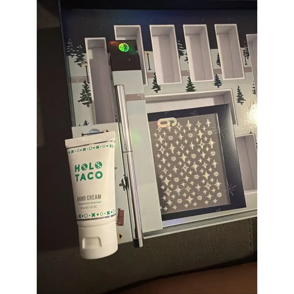 Holo Taco Advent Calendar Limited Edition Box + Cream, Stickers, Clean Up Brush